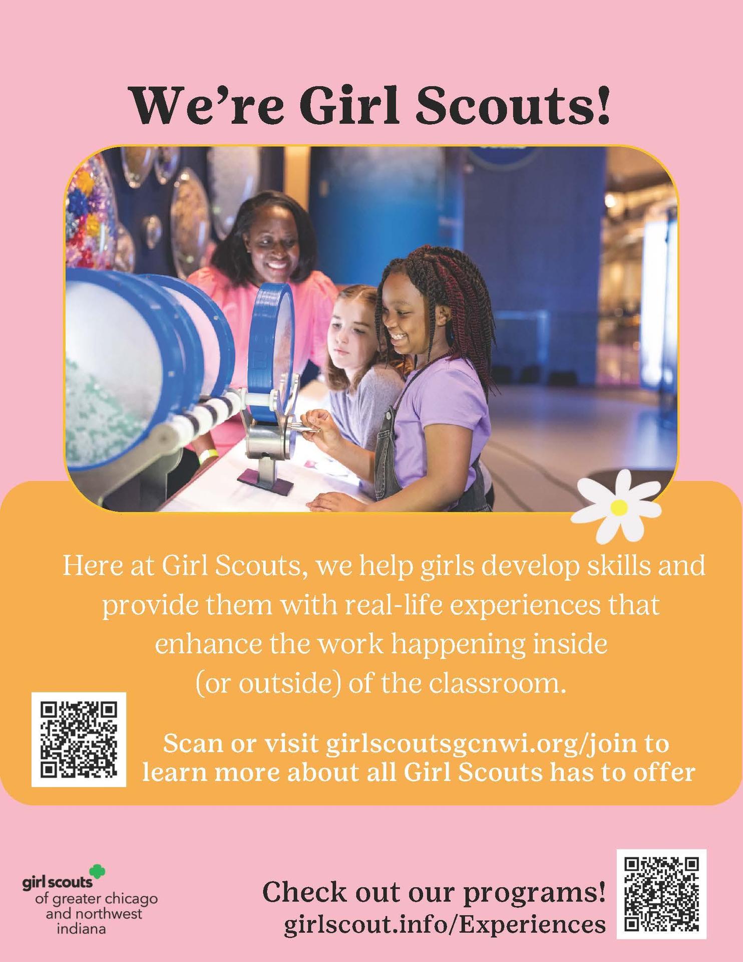 Info about joining Girl Scouts