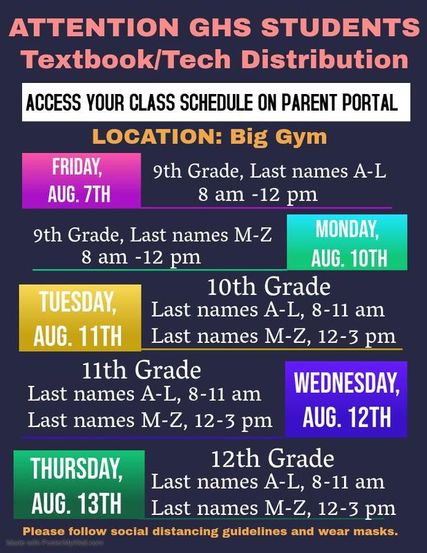 GHS Textbook/Tech Distribution