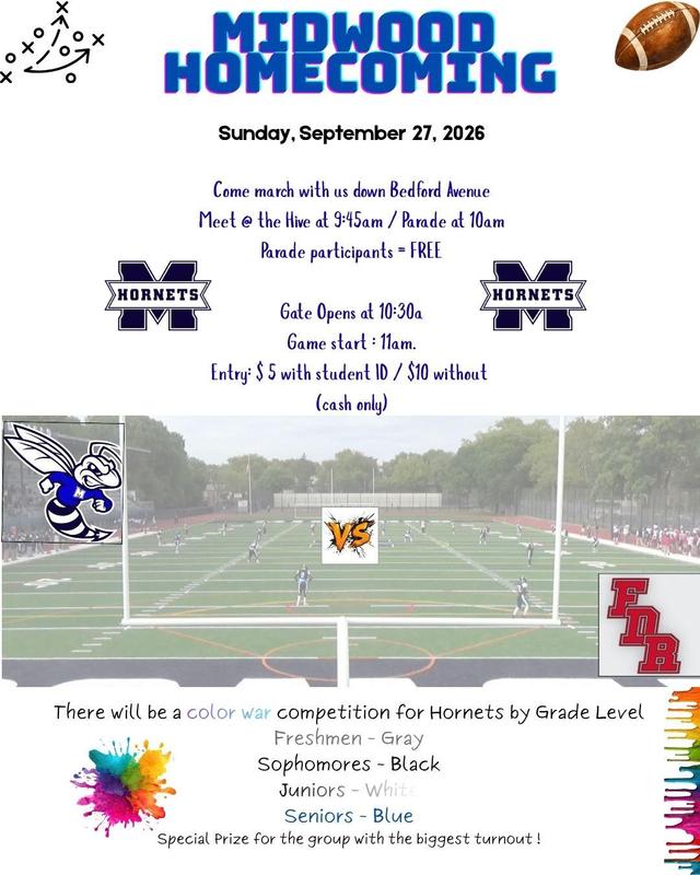 Poster advertising homecoming