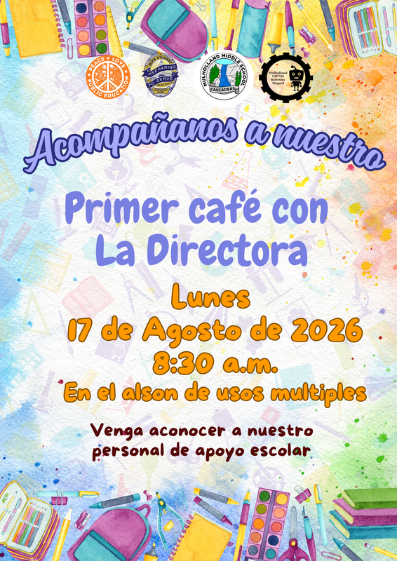 Cafe con la Directora - agosto 2026