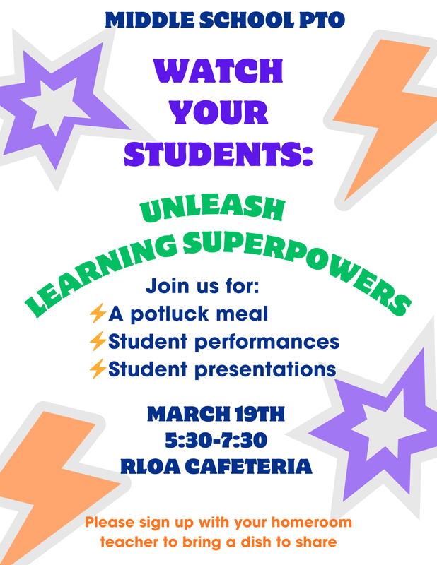 March PTO Hosted by Middle School Featured Photo