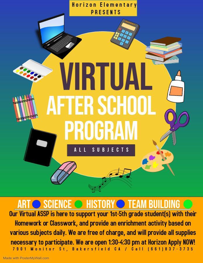 Virtual ASSP Horizon After School SUCCESS Program Horizon Elementary
