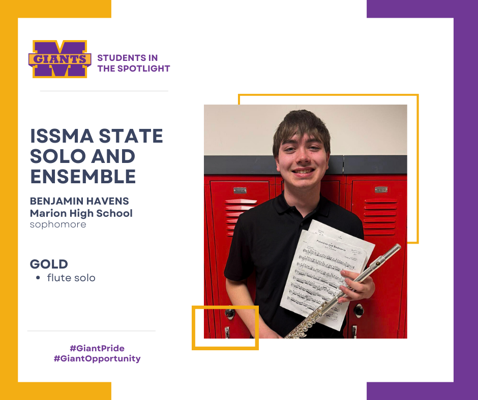 promo graphic - ISSMA State Solo & Ensemble 2026 - Benjamin Havens - MHS