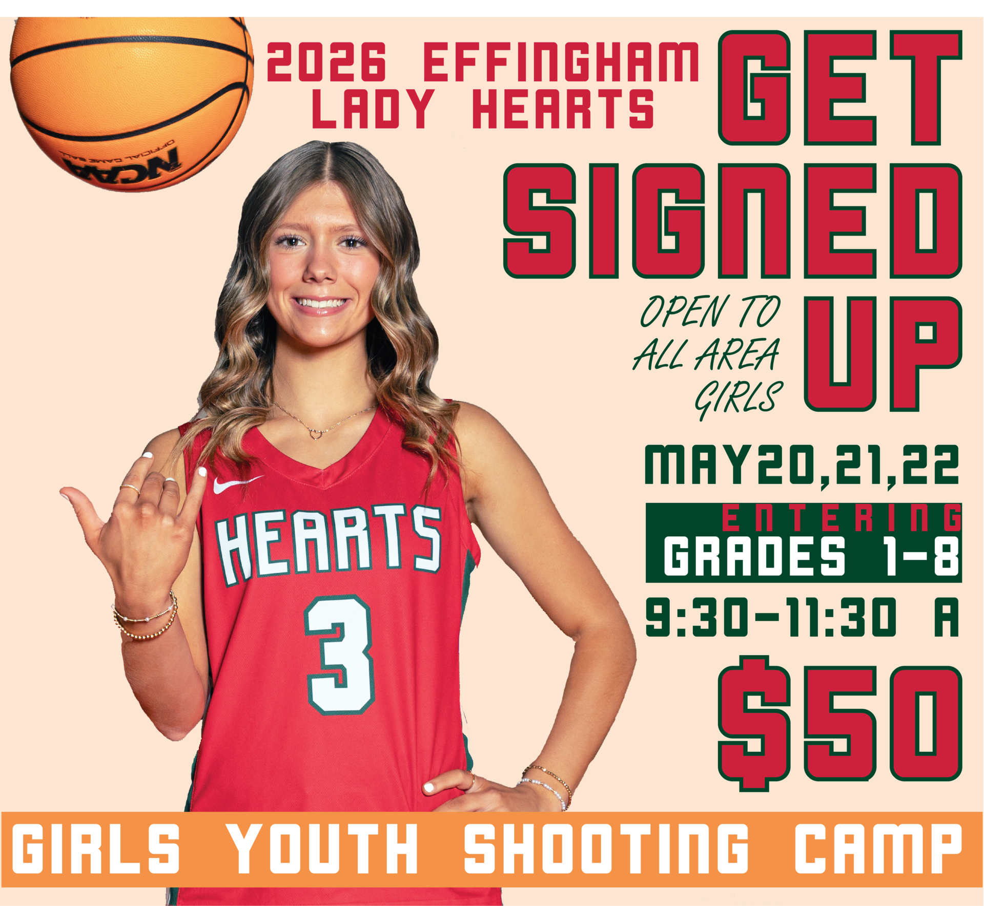 Girls Youth Basketball player and camp details