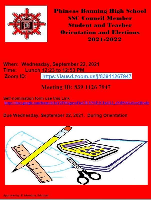 SSC Council Member Student and Teacher Orientation and Elections 2021-2022 Featured Photo