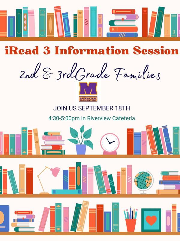 flier - Riverview Elementary IREAD informational meeting September 2025