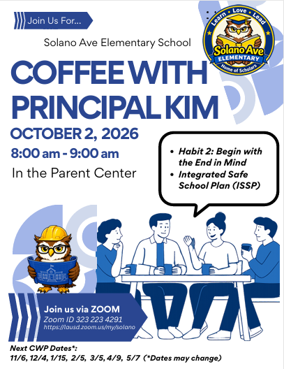 Coffee w/the Principal