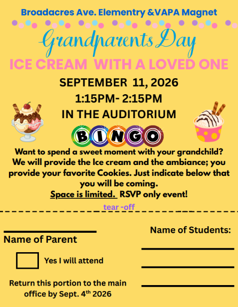 Join us for Grandparent's Day!