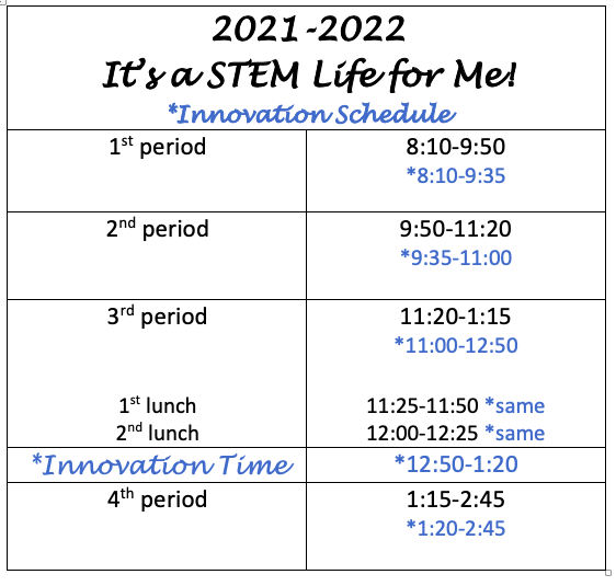 YVRCA Bell Schedule Featured Photo