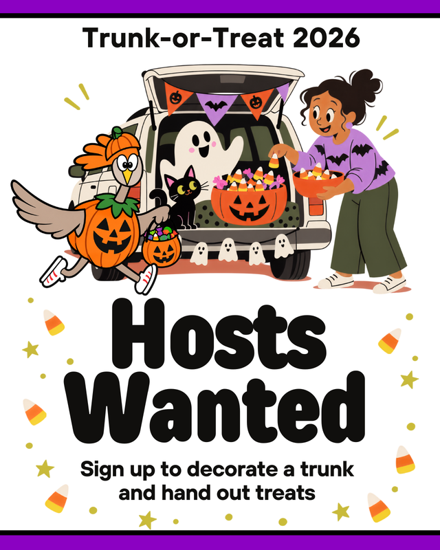 Trunk or Treat Registration- Friday, October 30, from 5 to 7 PM Featured Photo