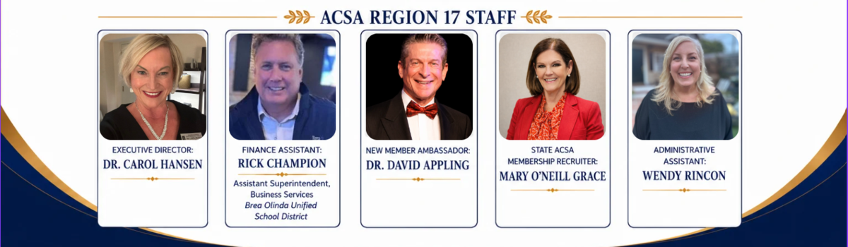 ACSA Region 17 Staff
