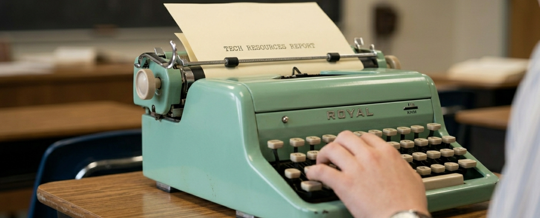 Retro typewriter