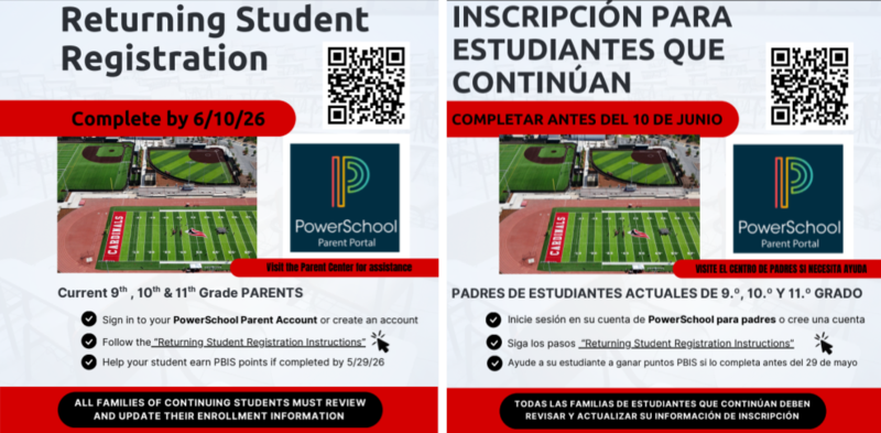 Returning Student Registration