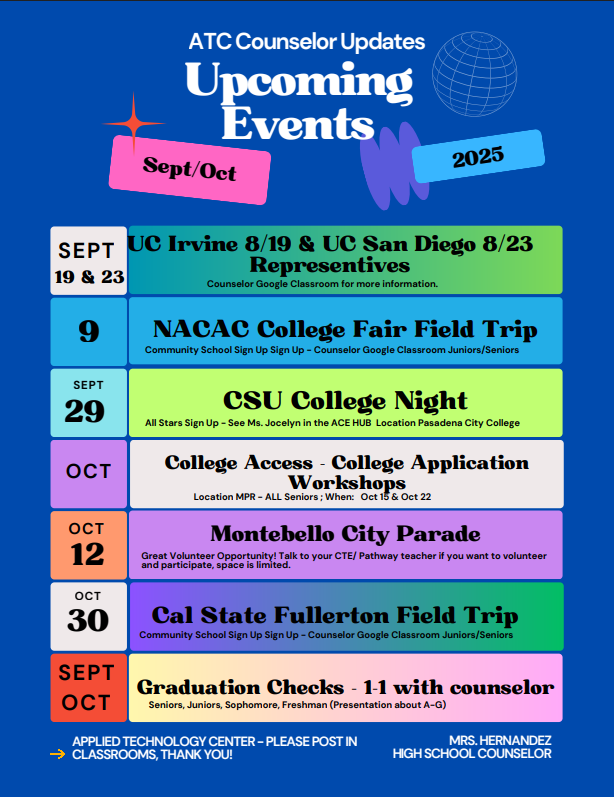 counselor monthly updates