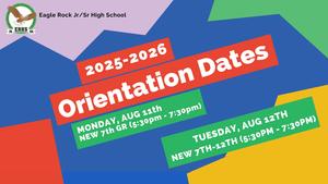 Orientation 8/11 and 8/12