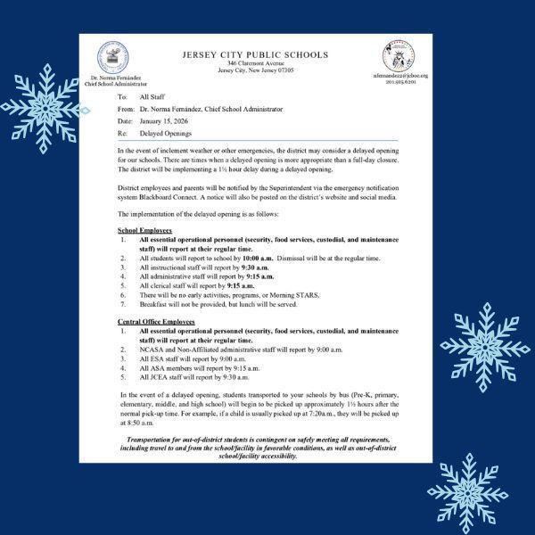 delayed opening memo