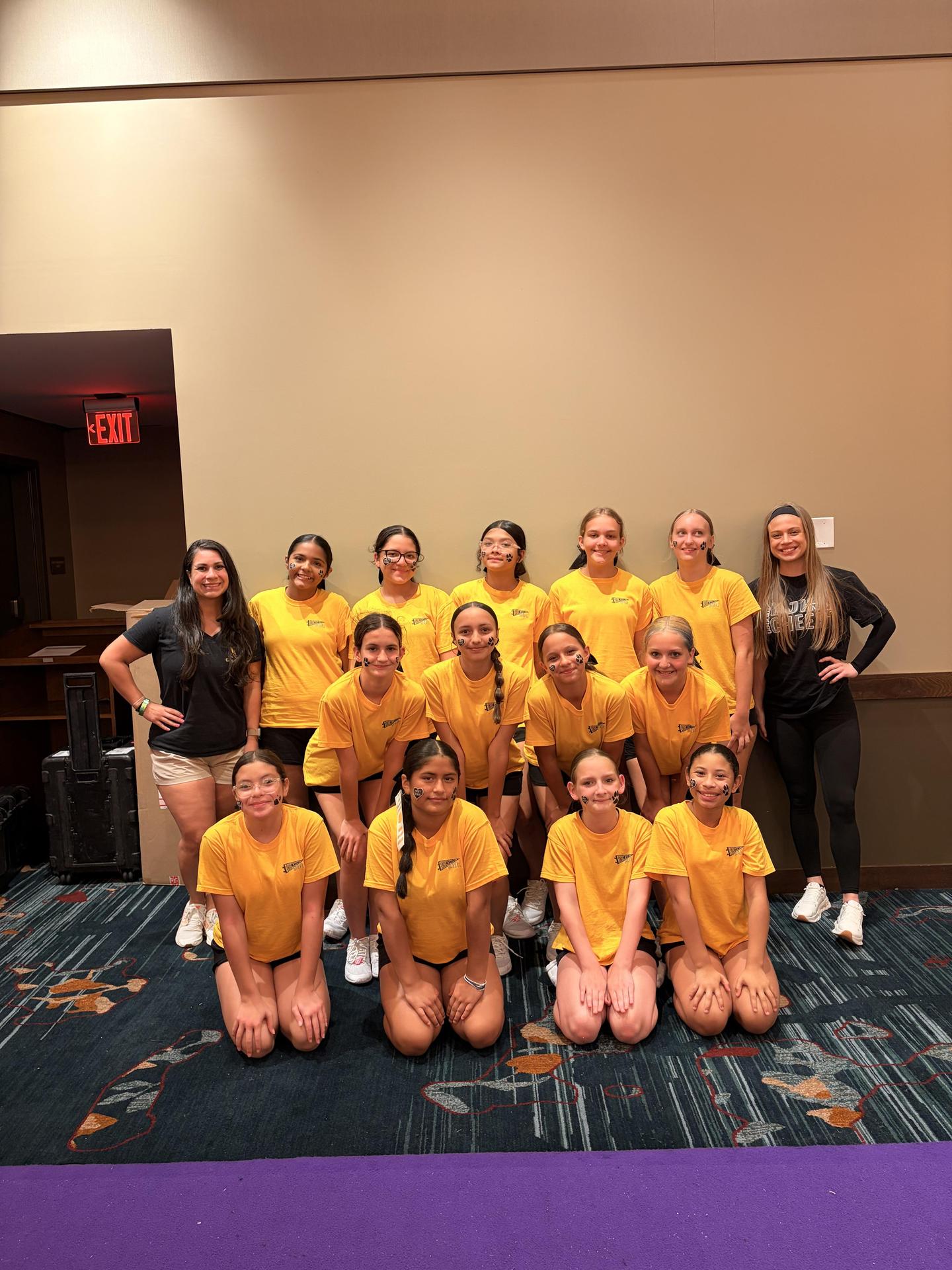 Group of Cheerleaders posing