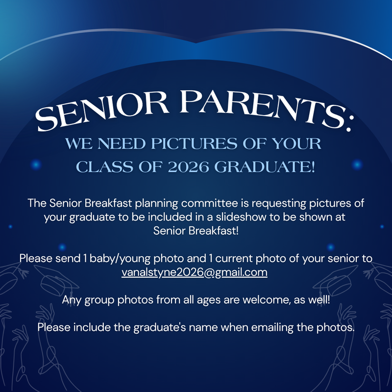 Senior Breakfast Slideshow - Photos Needed! Thumbnail Image