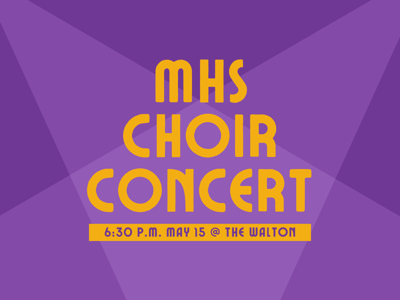 promo graphic - MHS choir concert spring 2026