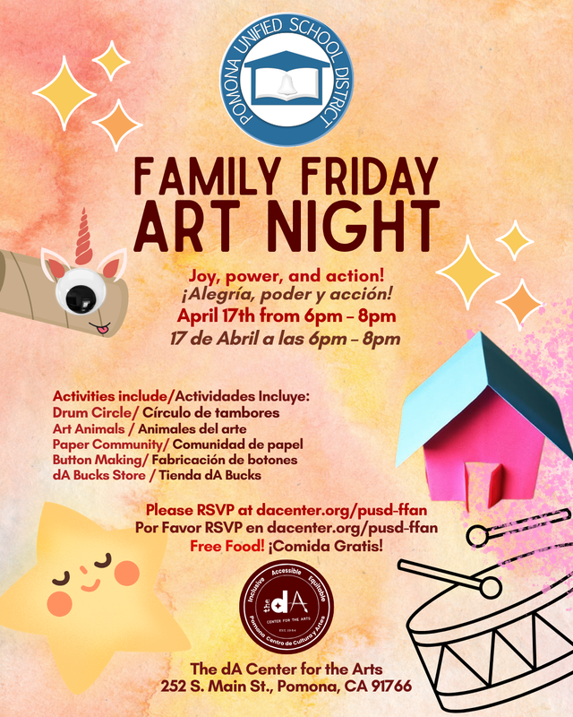 Family Art Night at the dA Center 4.17.26