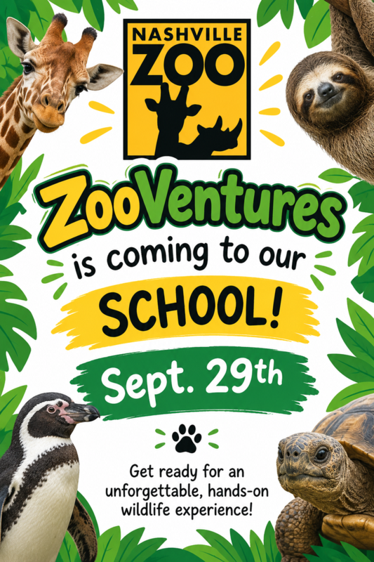 ZooVentures is coming to our school!