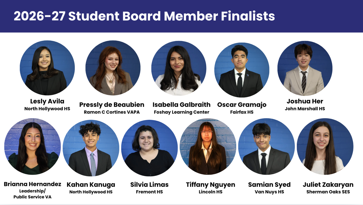 Student Board Member Candidates 2026