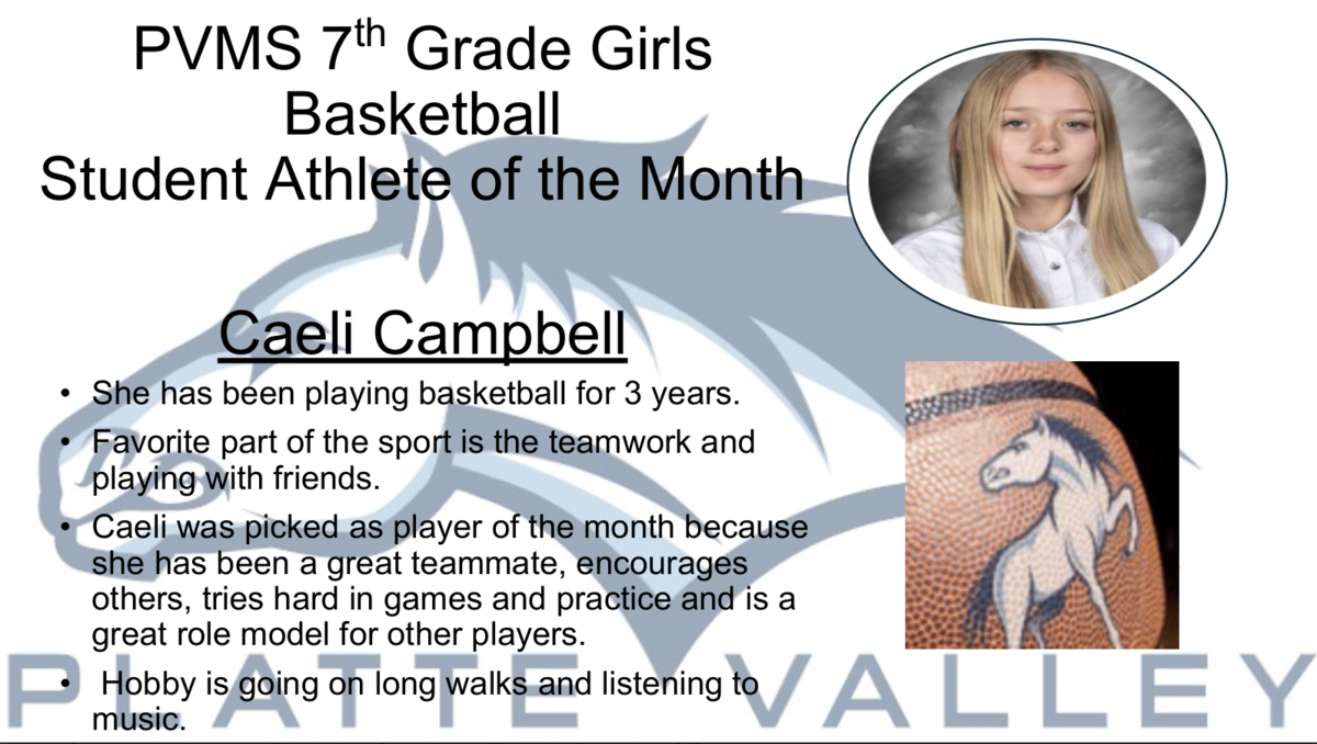 athlete of the month
