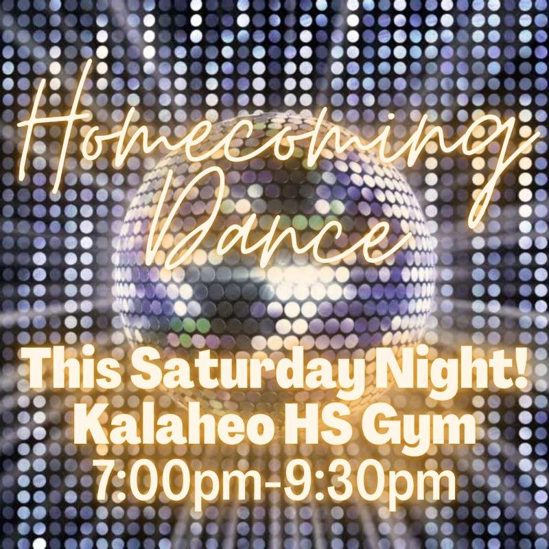 Homecoming Dance--Sept 17