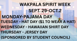 spirit week flyer