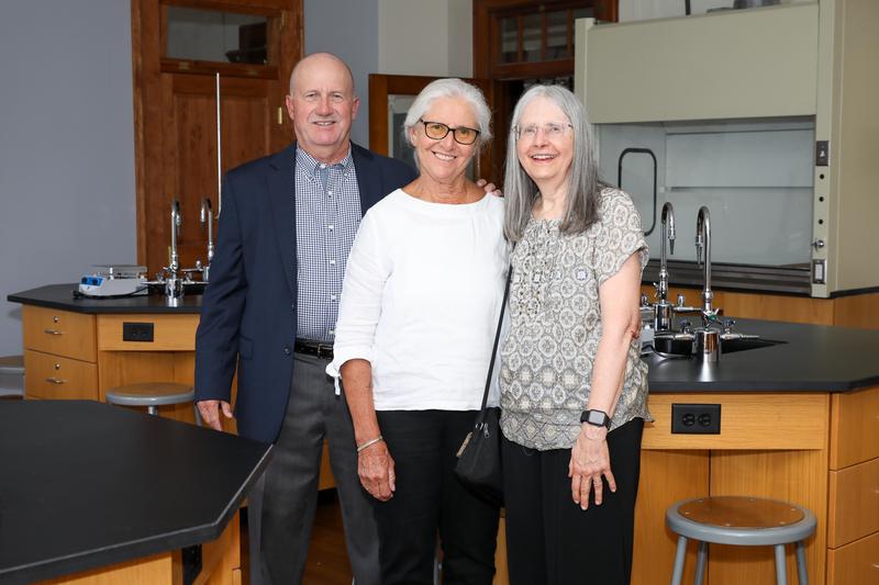 Pictured L-R Rachel's parents John and Jeanne Morrison with her high school mentor Sue Turkovich.