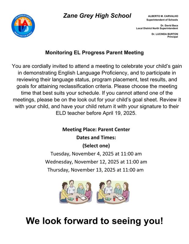 EL monitoring Parent flyer