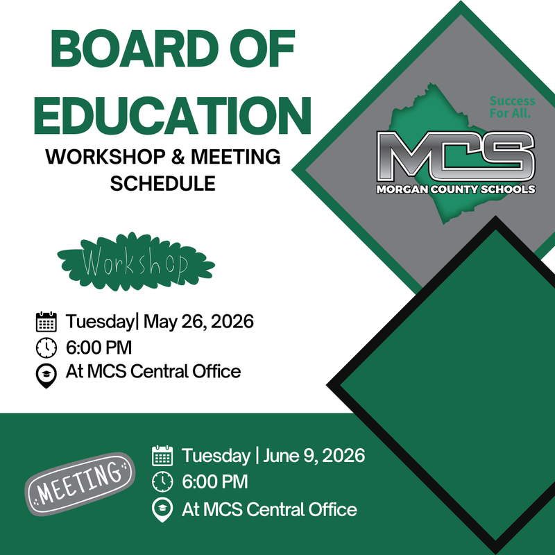 Upcoming Board of Education Workshop & Meeting Information
