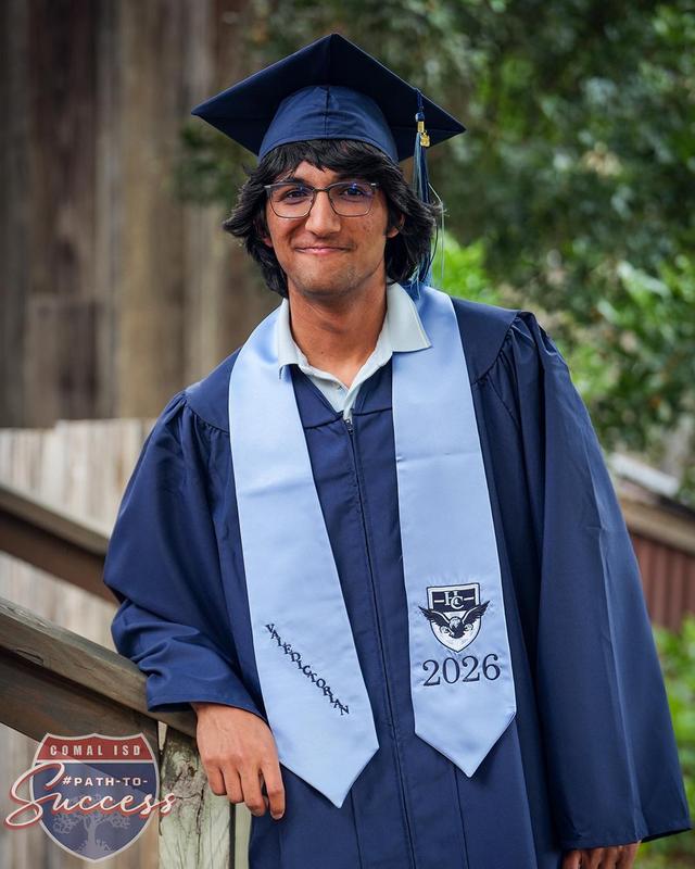 - Hill Country College Preparatory High School Valedictorian Keshav Singh senior photo.