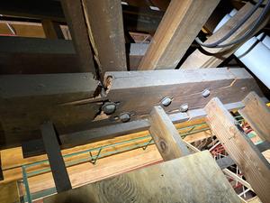Coal City Intermediate School's damaged roof