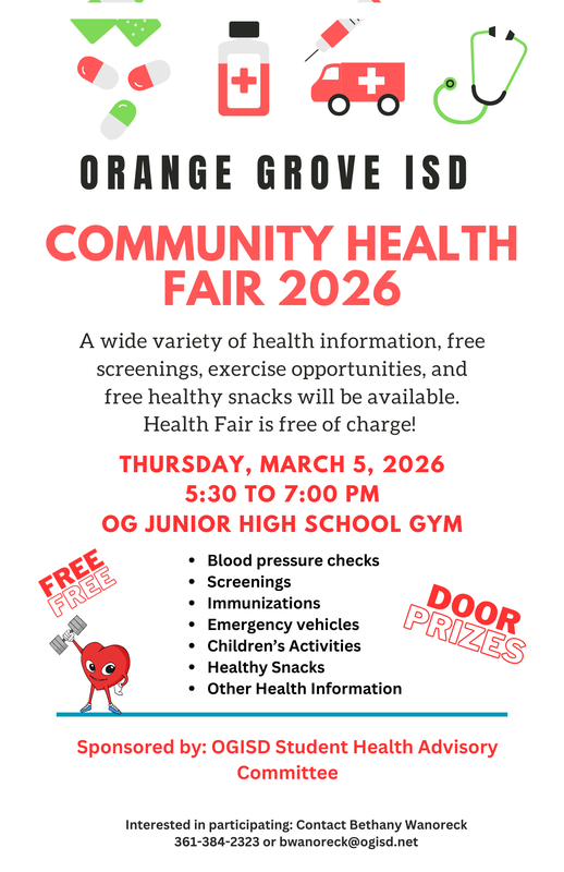 Annual OGISD Community Health Fair - Thursday, March 5, 2026 Featured Photo