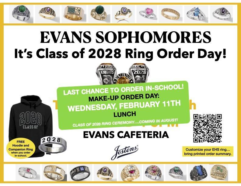 Class of 2028 Final Ring Orders