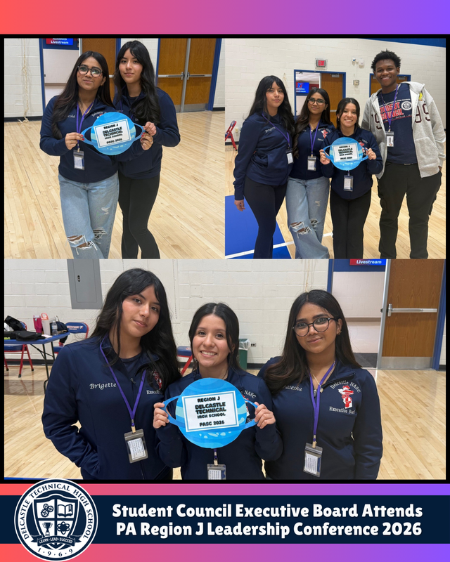 Delcastle Student Council Attends PASC Region J Leadership Conference
