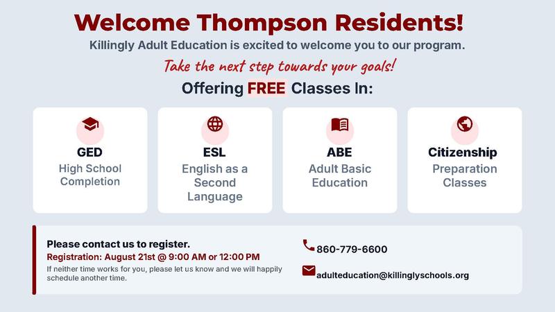 KIllingly Adult Education