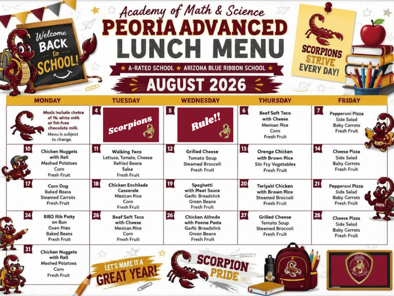 Lunch Menu August 2026 Featured Photo