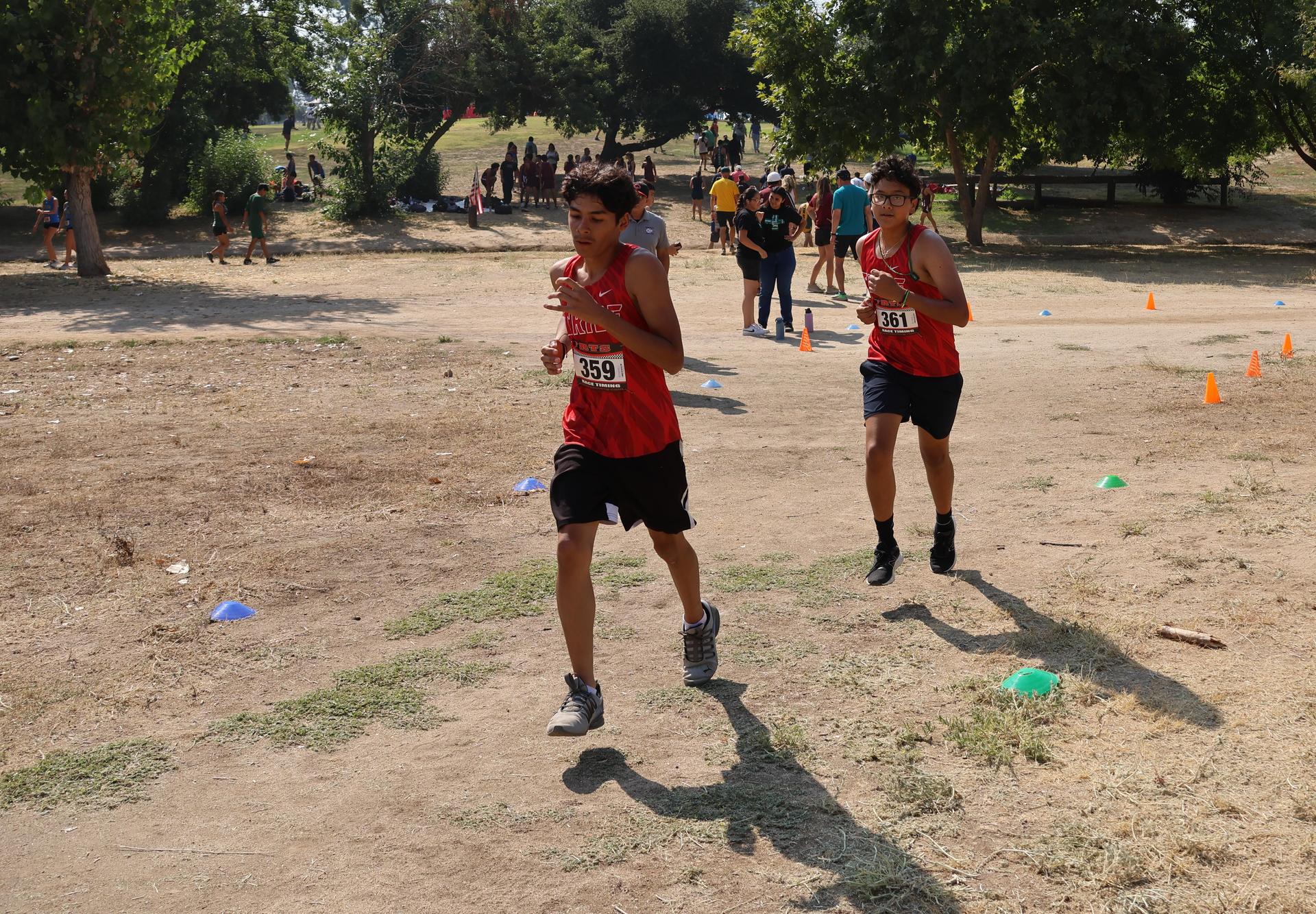 cross country runners in action at woodward park