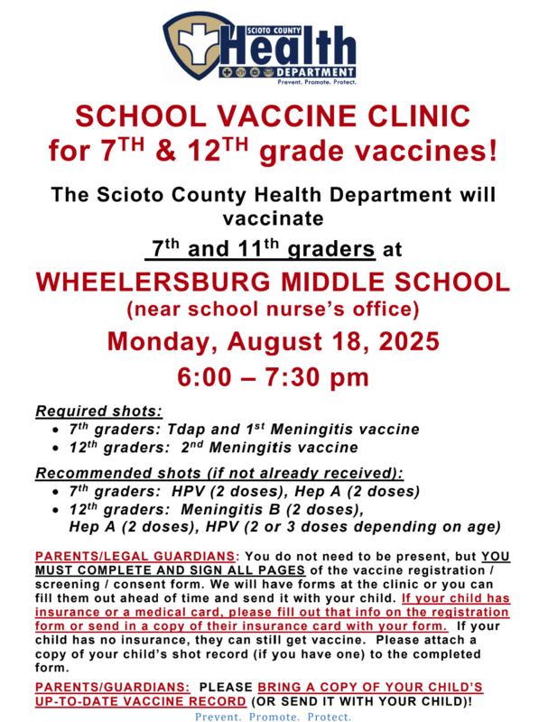 vaccine clinic flyer