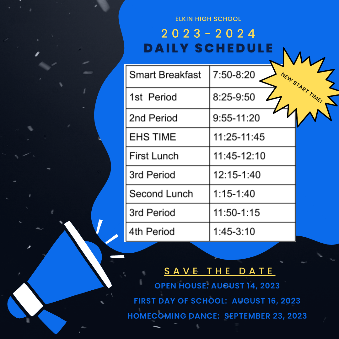 EHS Schedules Schedules Elkin High School