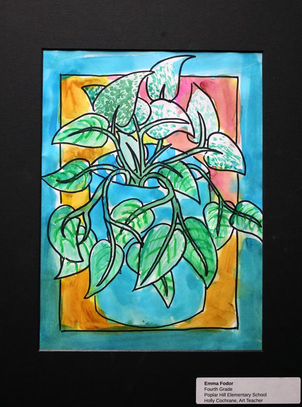 Student artwork on display