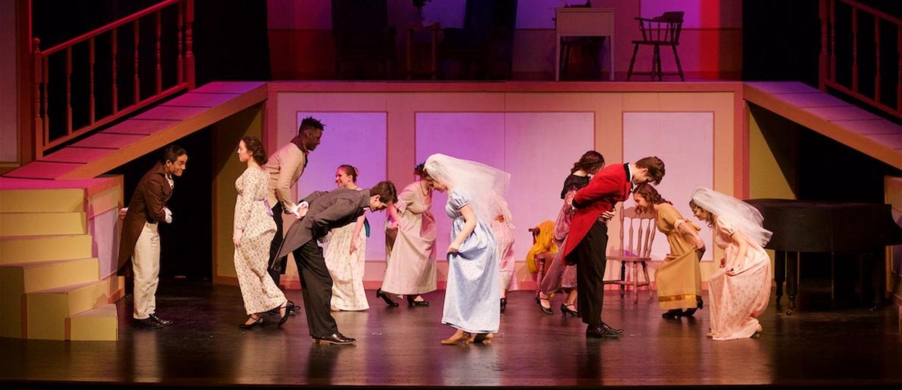 kids dancing on stage in theater