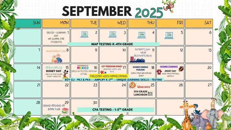 calendar of events
