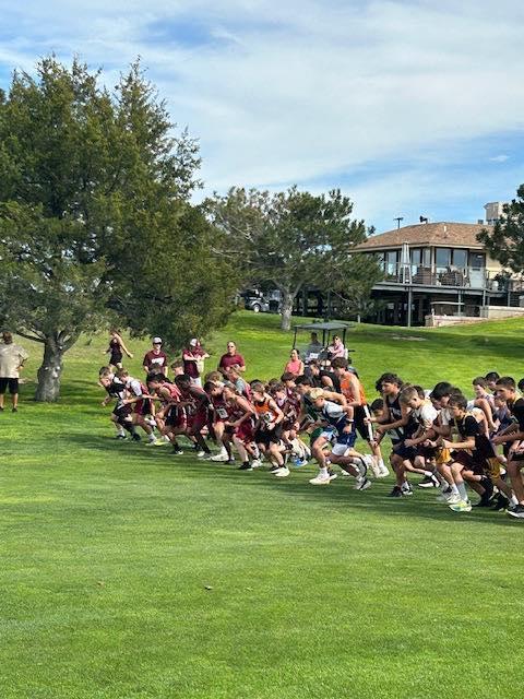 cross country at a meet