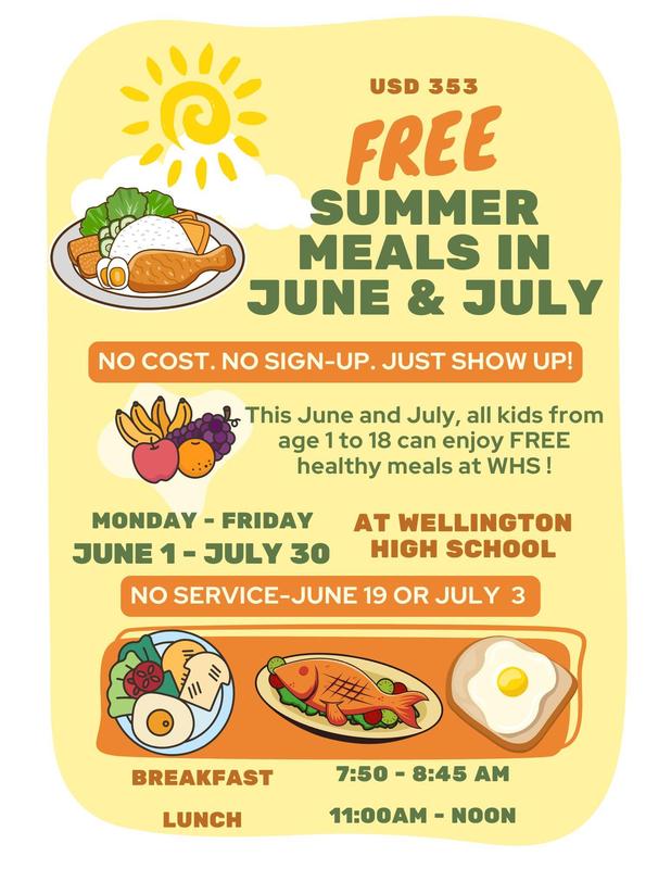 USD 353 Free Summer Meals