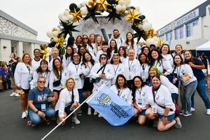 Castle Rock staff pose for a photo at the Welcome Back Event.