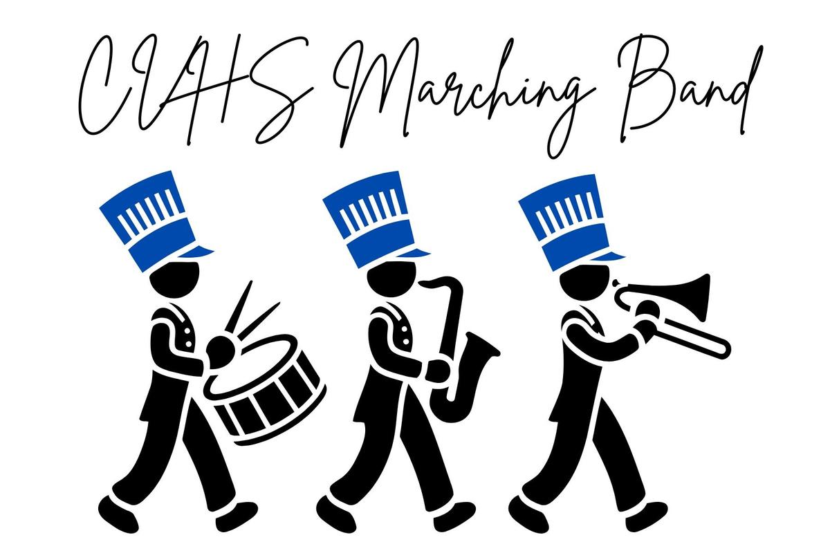 cartoon marching band