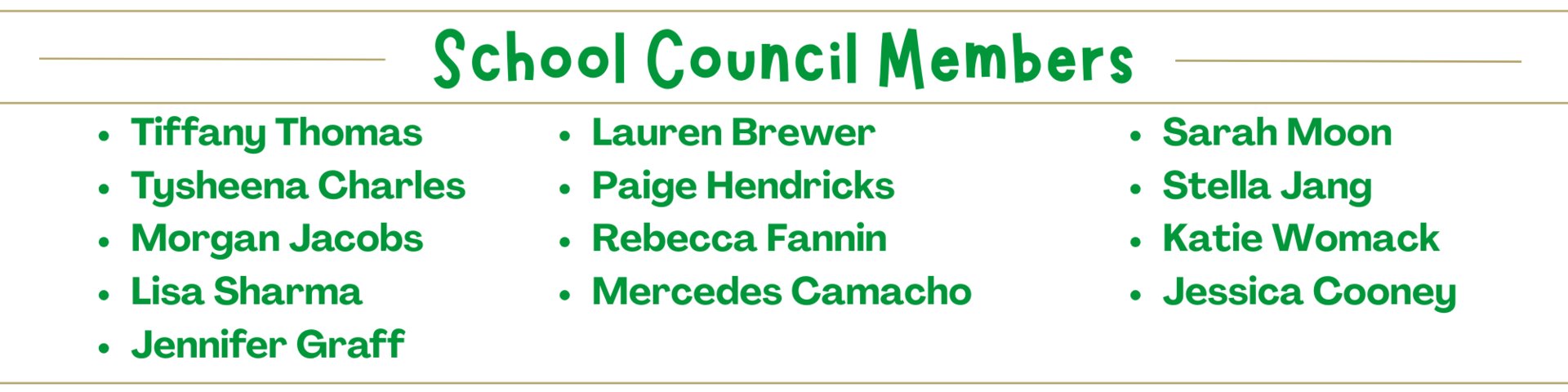 School Council Members 1
